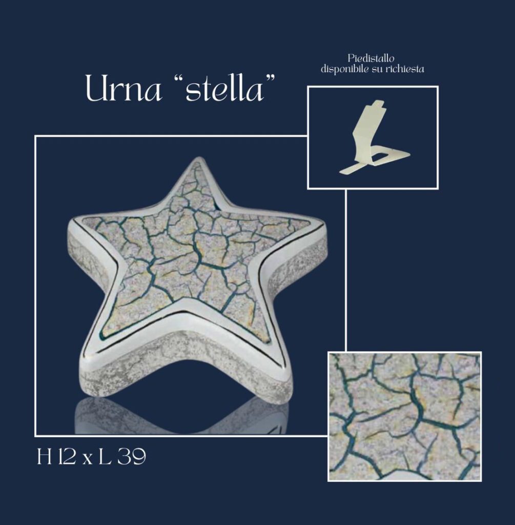 cremazione roma urna stella